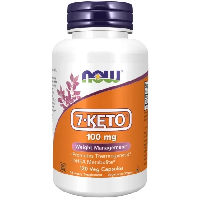 Жироспалювач NOW 7-Keto 100 mg, 120 вегакапсул