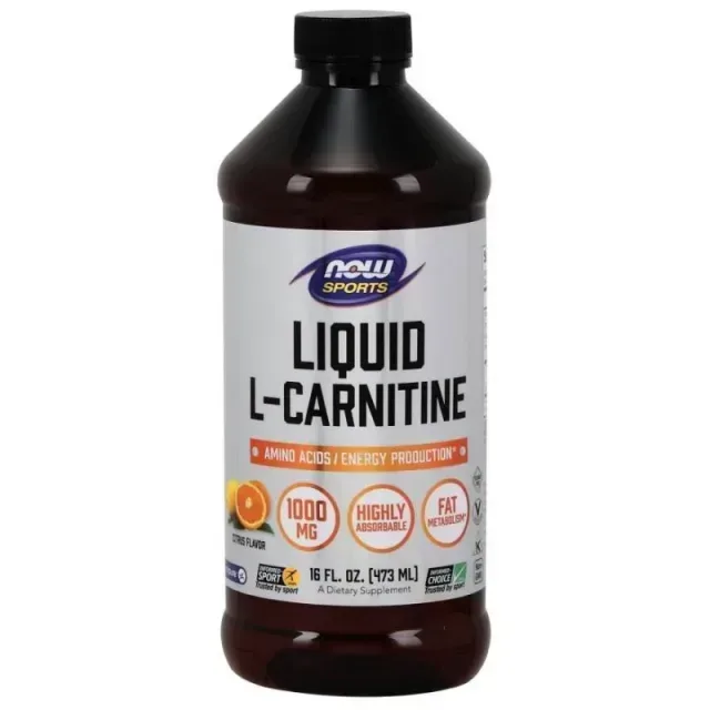 Жиросжигатель NOW L-Carnitine 1000 mg Liquid, 473 мл - Фруктовый пунш