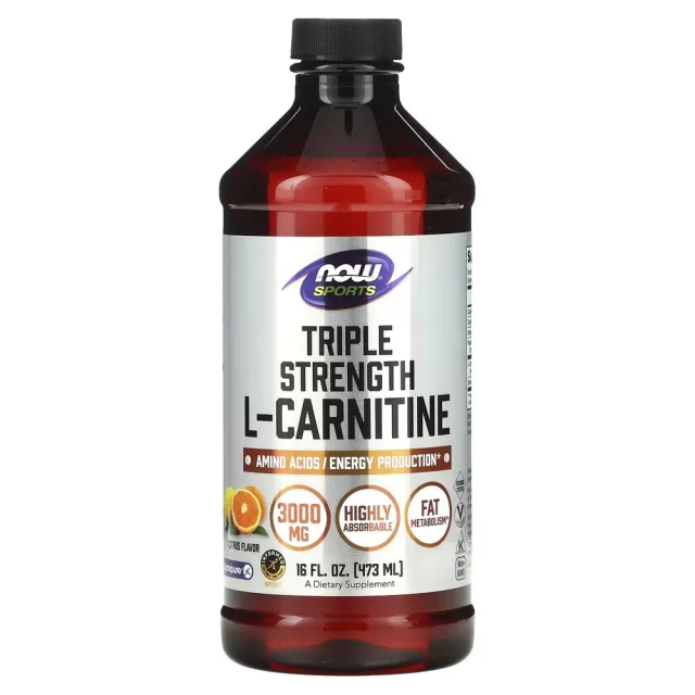 Жиросжигатель NOW L-Carnitine 3000 mg, 473 мл - Цитрус