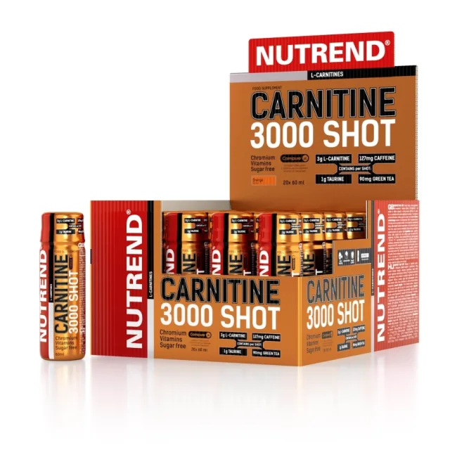 Жироспалювач Nutrend Carnitine 3000 Shot, 20*60 мл - Апельсин