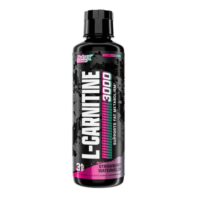 Жиросжигатель Nutrex Research Carnitine Liquid 3000, 473 мл - Арбуз-клубника