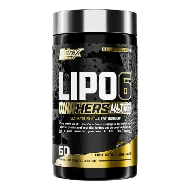 Жиросжигатель Nutrex Research Lipo-6 Black Hers Ultra Concentrate, 60 капсул