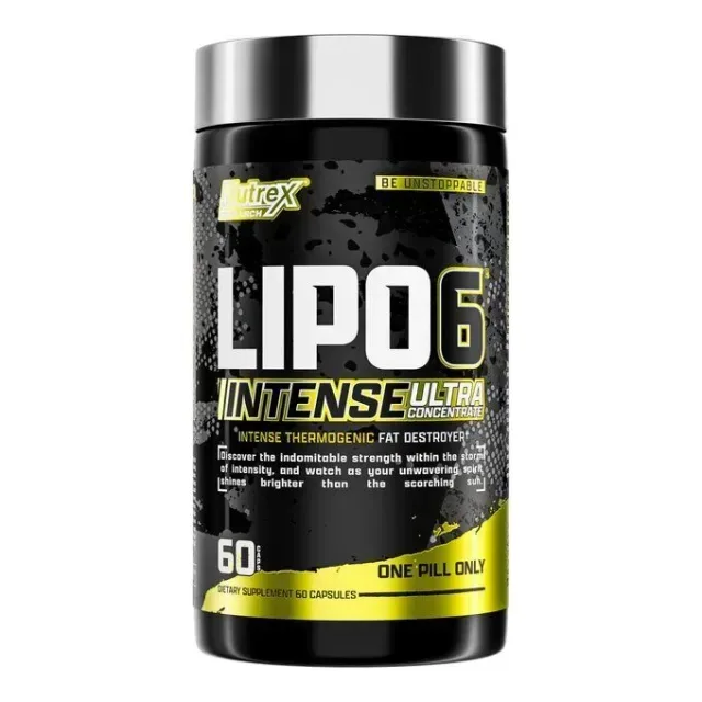 Жироспалювач Nutrex Research Lipo-6 Black Intense Ultra Concentrate, 60 капсул