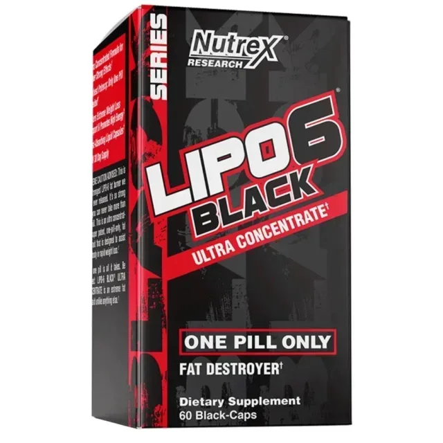 Жироспалювач Nutrex Research Lipo-6 Black Ultra Concentrate, 60 капсул