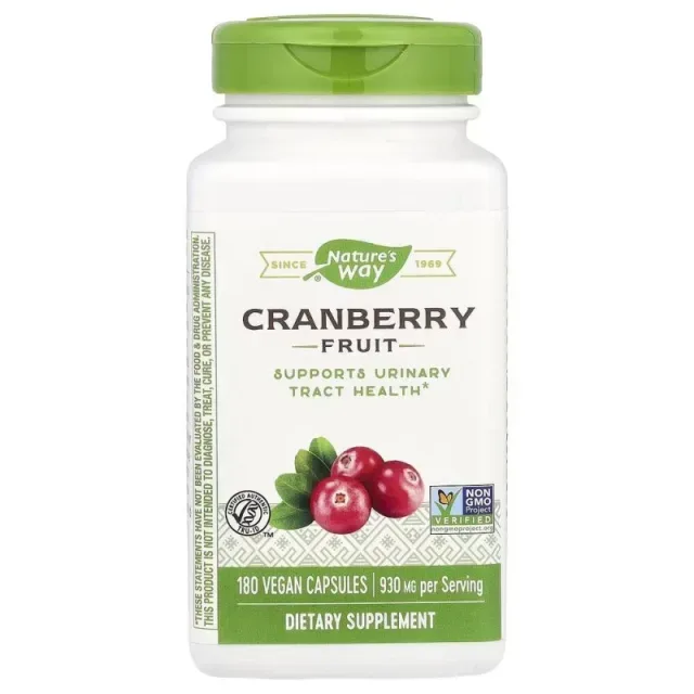 Журавлина Nature's Way Cranberry, 180 капсул для підтримки сечовивідних шляхів